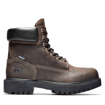 Timberland PRO Direct Attach 6" Soft Toe - Hnede Nepremokave Topanky Panske, T0264SK